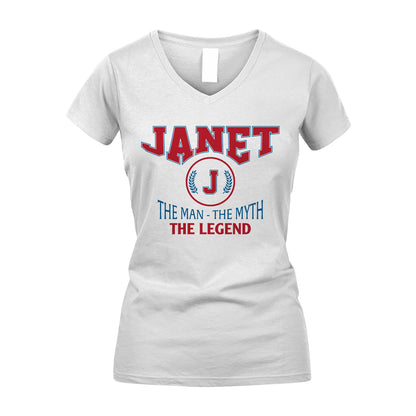 The Man The Myth The Legend Jet Style Shirt JANET M1-9