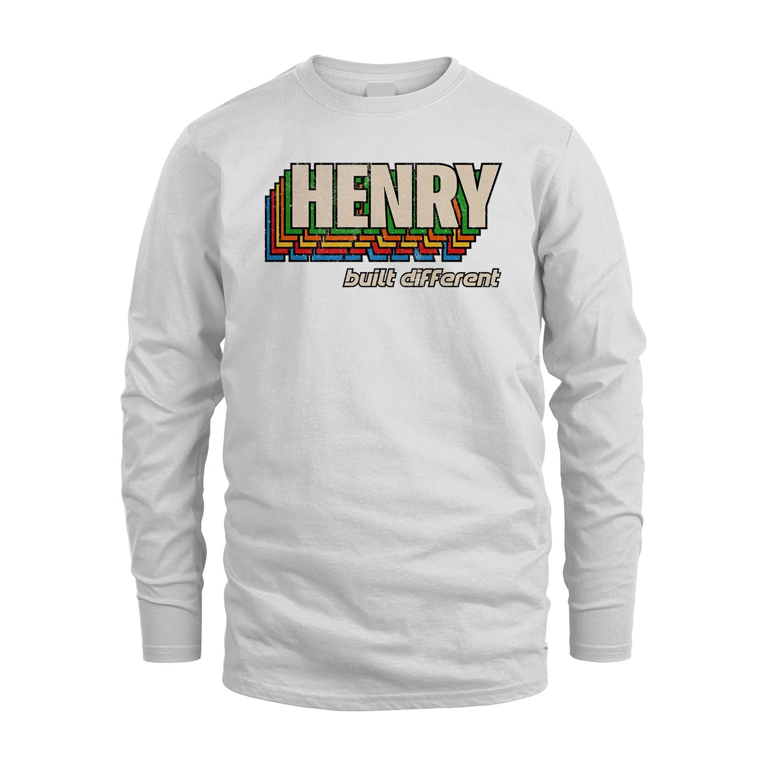 Your Name Built Different Retro Shirt HENRY M1-26