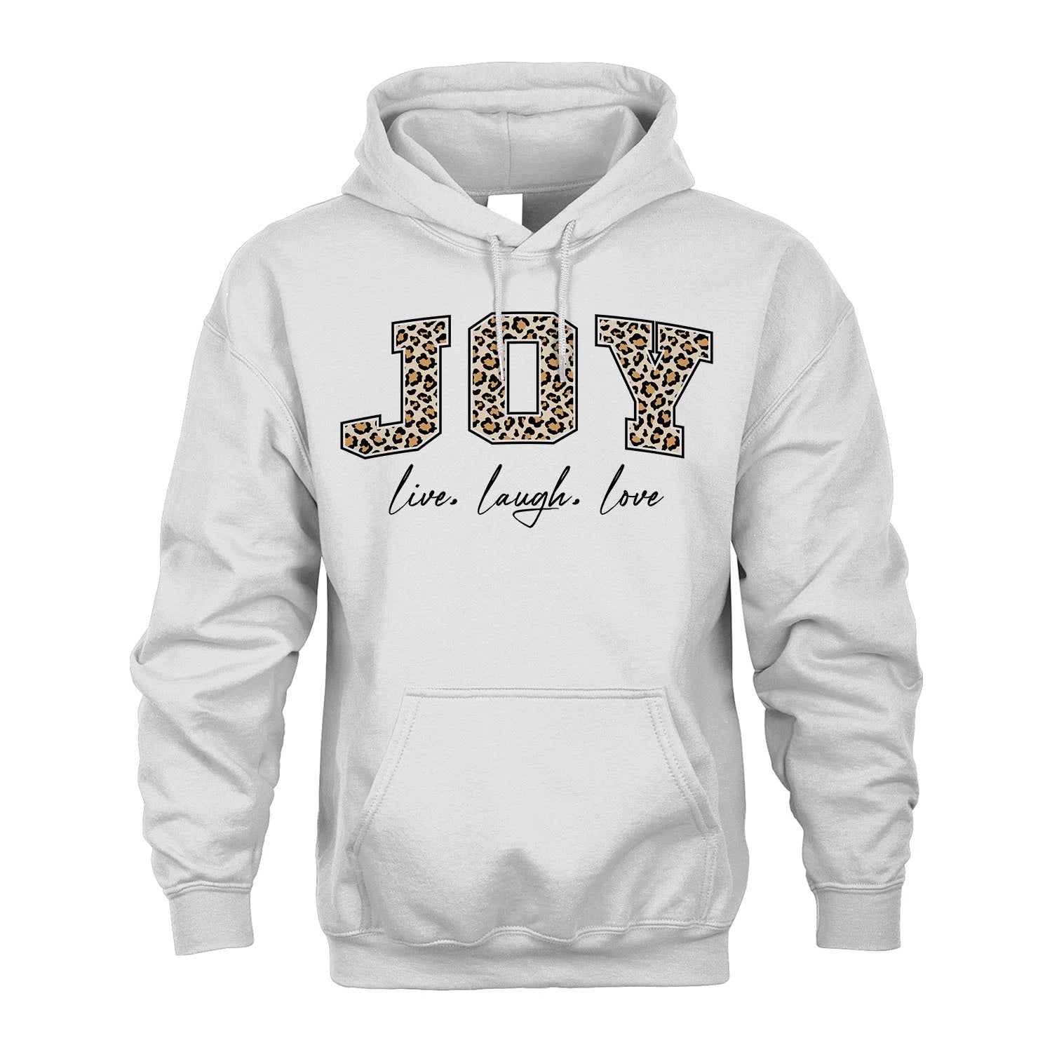 Live Laugh Love Custom Name With Leopard Pattern Shirt JOY M1-13