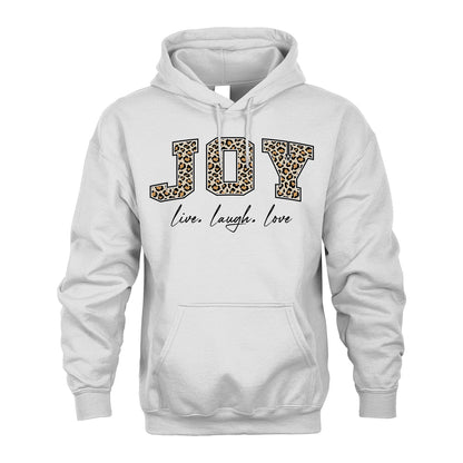 Live Laugh Love Custom Name With Leopard Pattern Shirt JOY M1-13