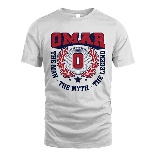 The Man The Myth The Legend Logo Shirt OMAR M1-30