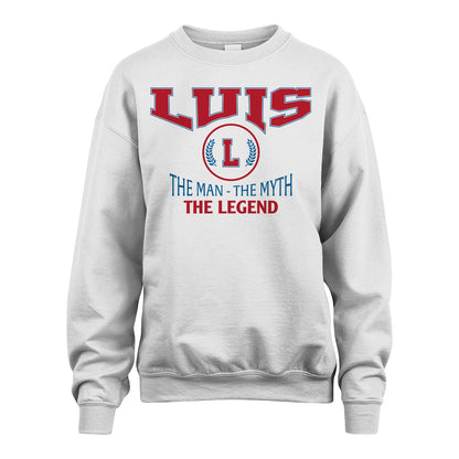 The Man The Myth The Legend Jet Style Shirt LUIS M1-9