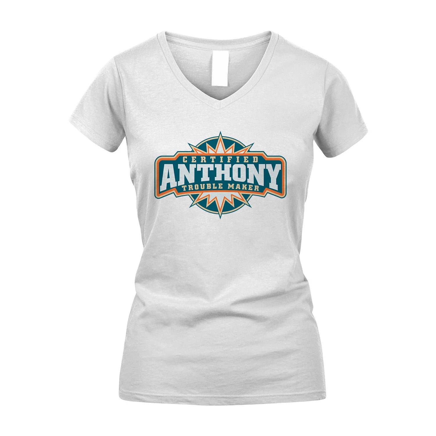 Certified Your Name Trouble Maker Shirt ANTHONY M1-36