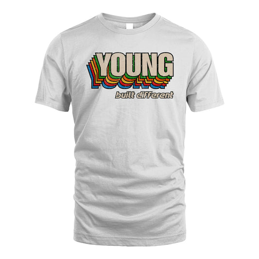 Your Name Built Different Retro Shirt YOUNG M1-26