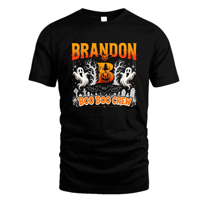 Boo Boo Crew Halloween Custom Name Shirt BRANDON M1-28