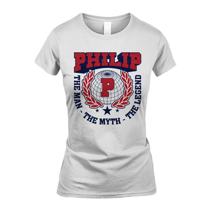 The Man The Myth The Legend Logo Shirt PHILIP M1-30