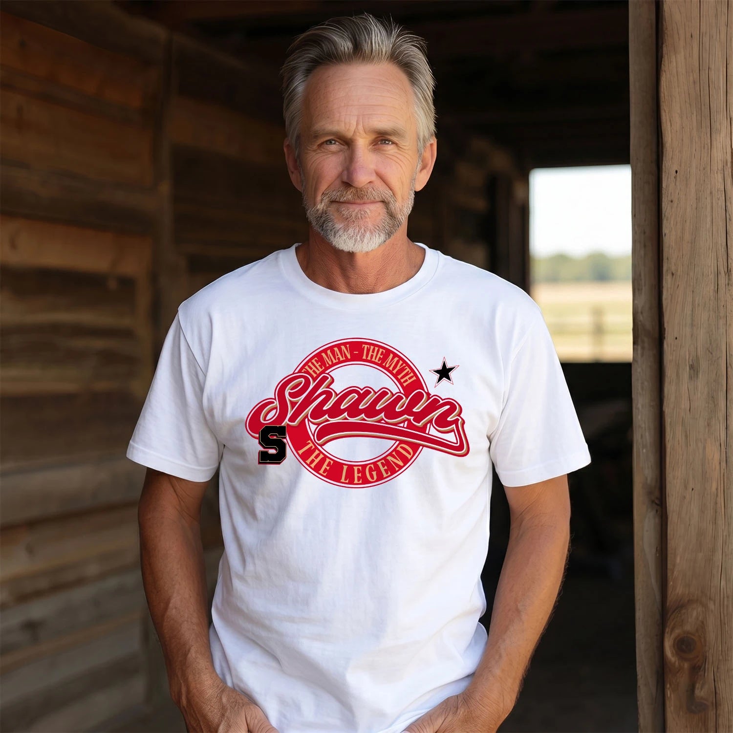 The Man The Myth The Legend Sporty Shirt SHAWN M1-14