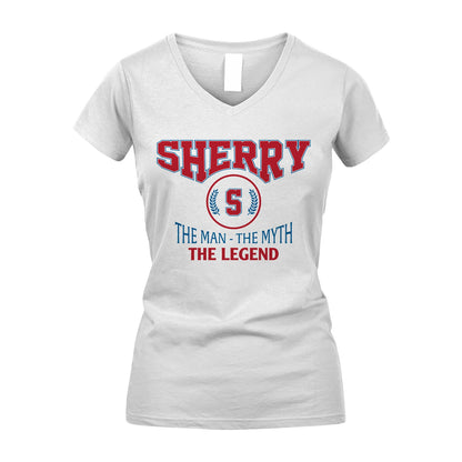 The Man The Myth The Legend Jet Style Shirt SHERRY M1-9
