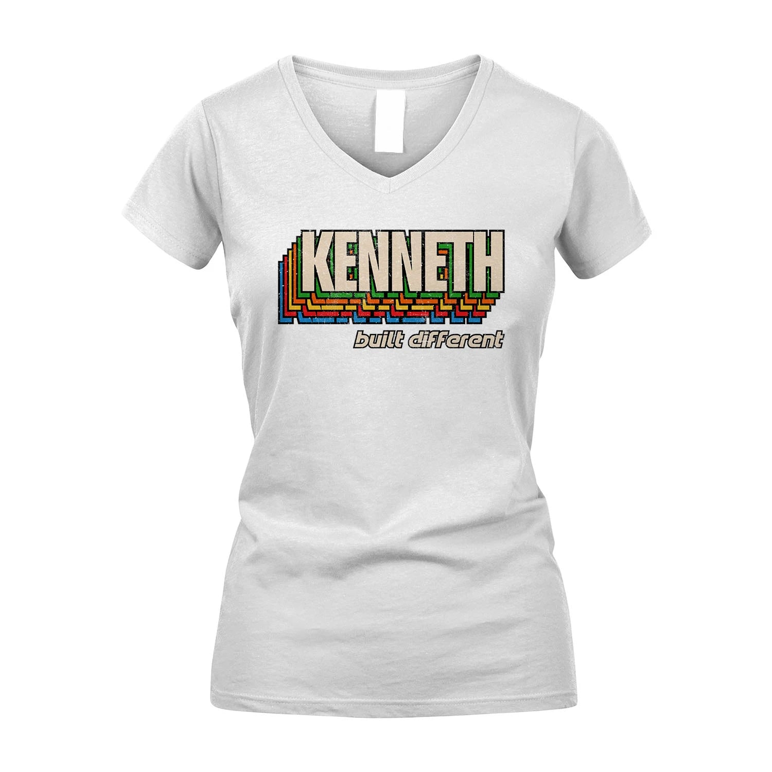 Your Name Built Different Retro Shirt KENNETH M1-26