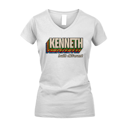 Your Name Built Different Retro Shirt KENNETH M1-26