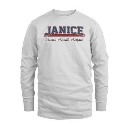 The Man The Myth The Legend Vintage Shirt JANICE M1-6