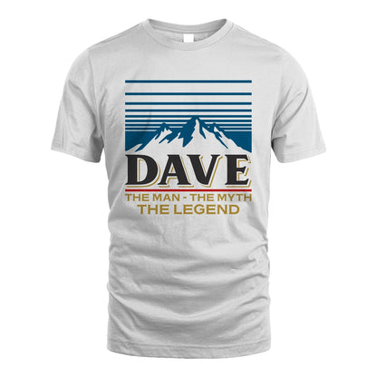 The Man The Myth The Legend Vintage Mountain Shirt DAVE M1-19