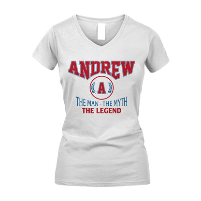 The Man The Myth The Legend Jet Style Shirt ANDREW M1-9