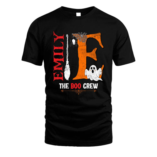 The Boo Crew Halloween With Your Name Shirt EMILY M1-23