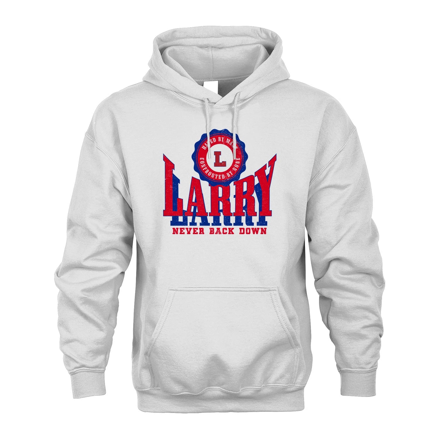 Your Name Never Back Down Shirt LARRY M1-33