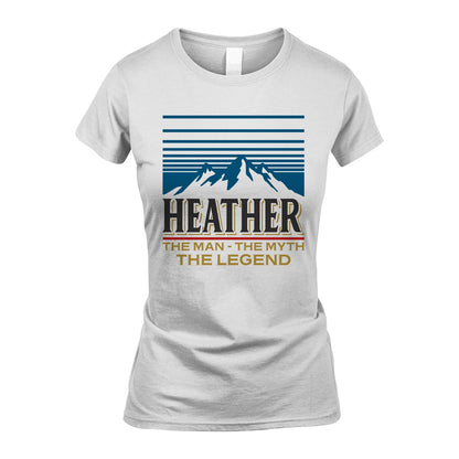 The Man The Myth The Legend Vintage Mountain Shirt HEATHER M1-19