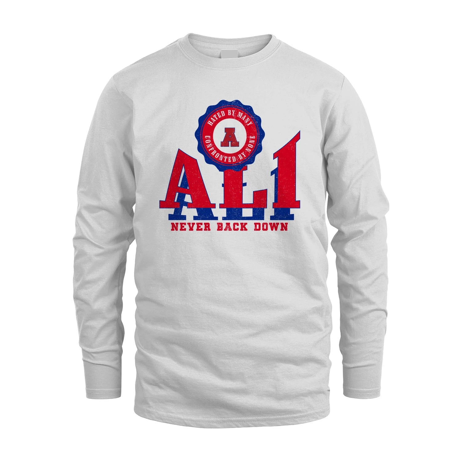 Your Name Never Back Down Shirt ALI M1-33