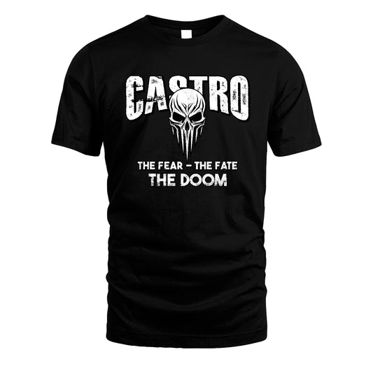 The Fear The Fate The Doom Skull Shirt CASTRO M1-39