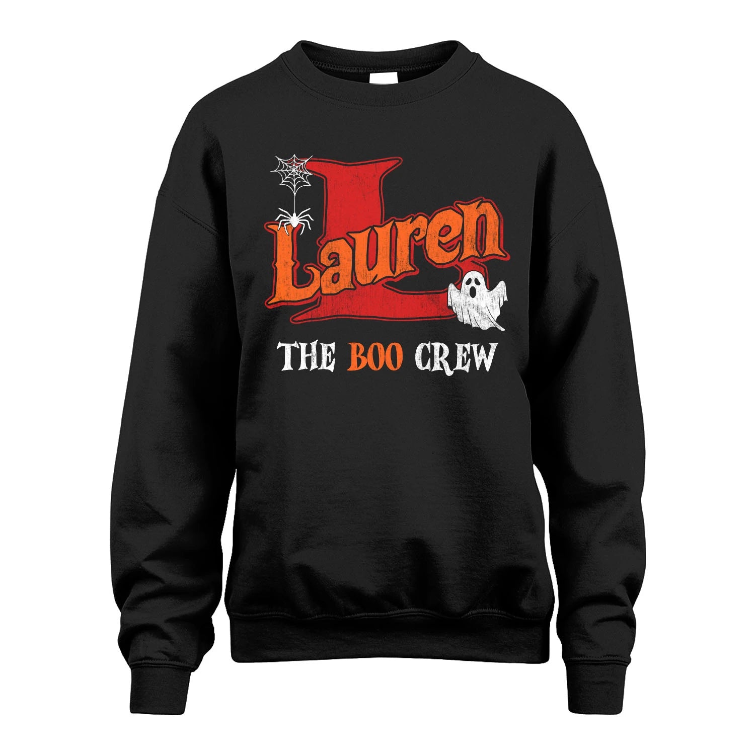 The Boo Crew Halloween Custom Name Shirt LAUREN M1-22