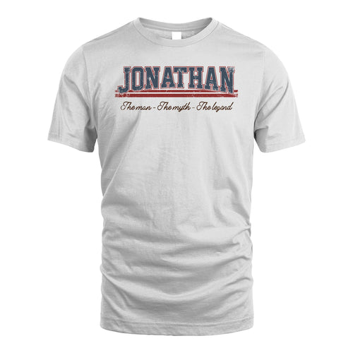 The Man The Myth The Legend Vintage Shirt JONATHAN M1-6