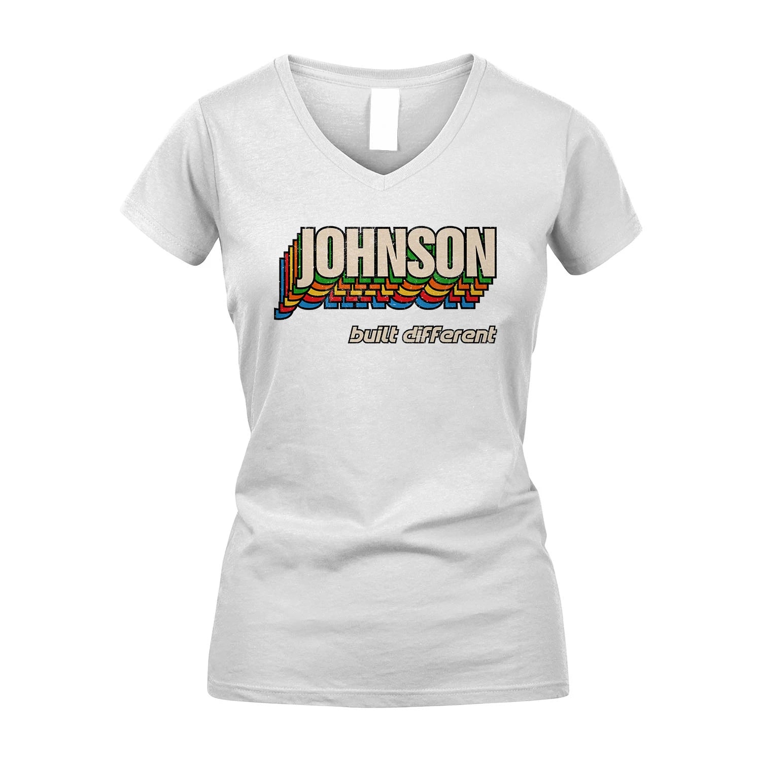 Your Name Built Different Retro Shirt JOHNSON M1-26