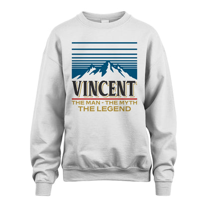 The Man The Myth The Legend Vintage Mountain Shirt VINCENT M1-19