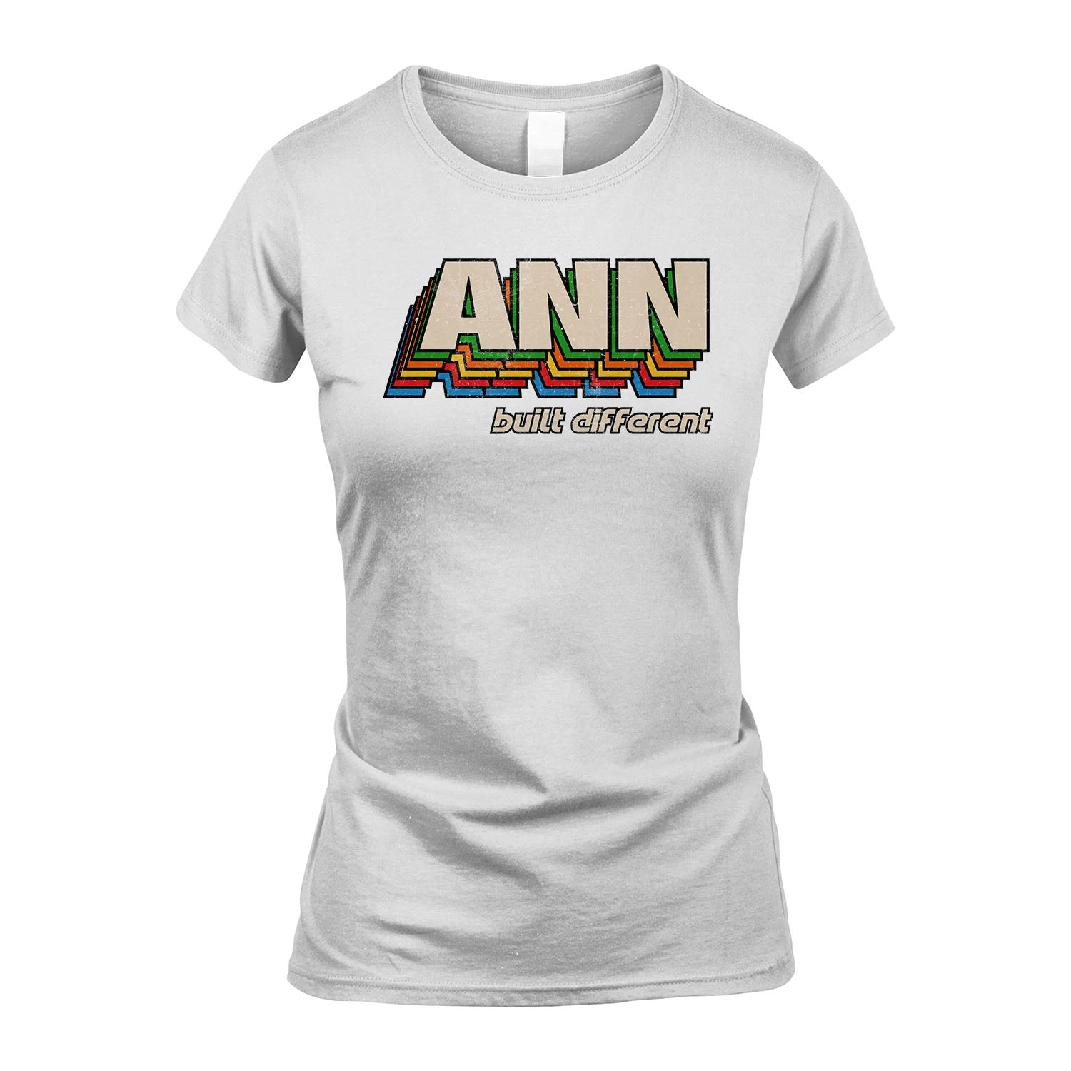 Your Name Built Different Retro Shirt ANN M1-26