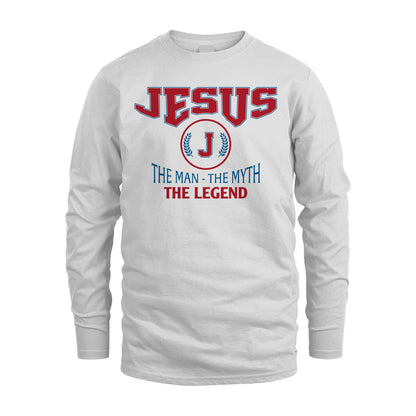 The Man The Myth The Legend Jet Style Shirt JESUS M1-9