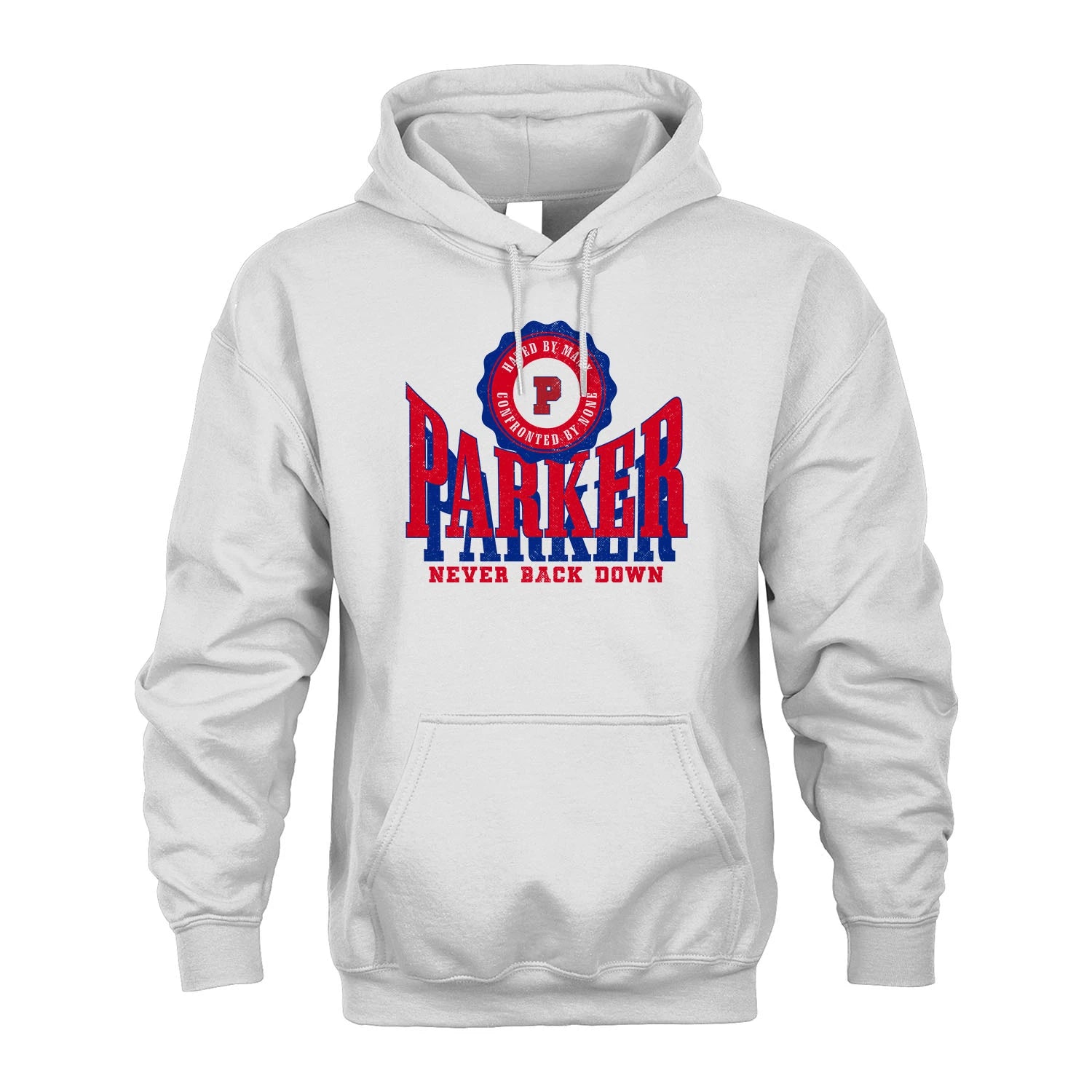 Your Name Never Back Down Shirt PARKER M1-33