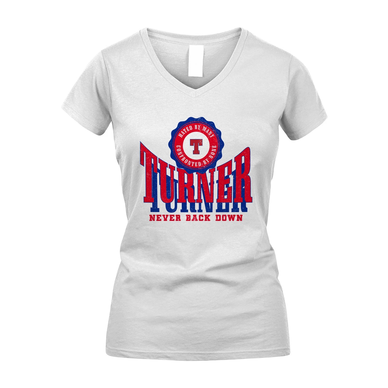 Your Name Never Back Down Shirt TURNER M1-33