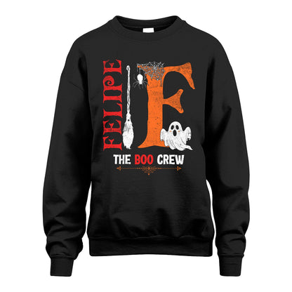 The Boo Crew Halloween With Your Name Shirt FELIPE M1-23