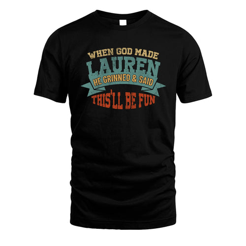 The Man The Myth The Legend Sporty Shirt LAUREN M1-15