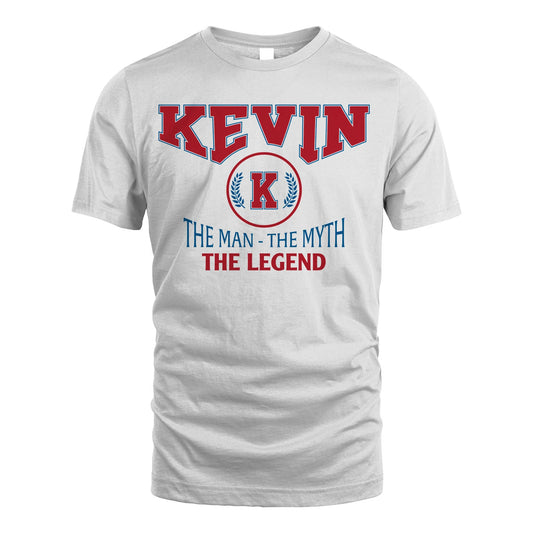 The Man The Myth The Legend Jet Style Shirt KEVIN M1-9