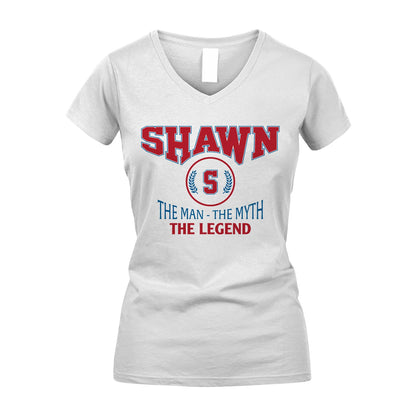 The Man The Myth The Legend Jet Style Shirt SHAWN M1-9