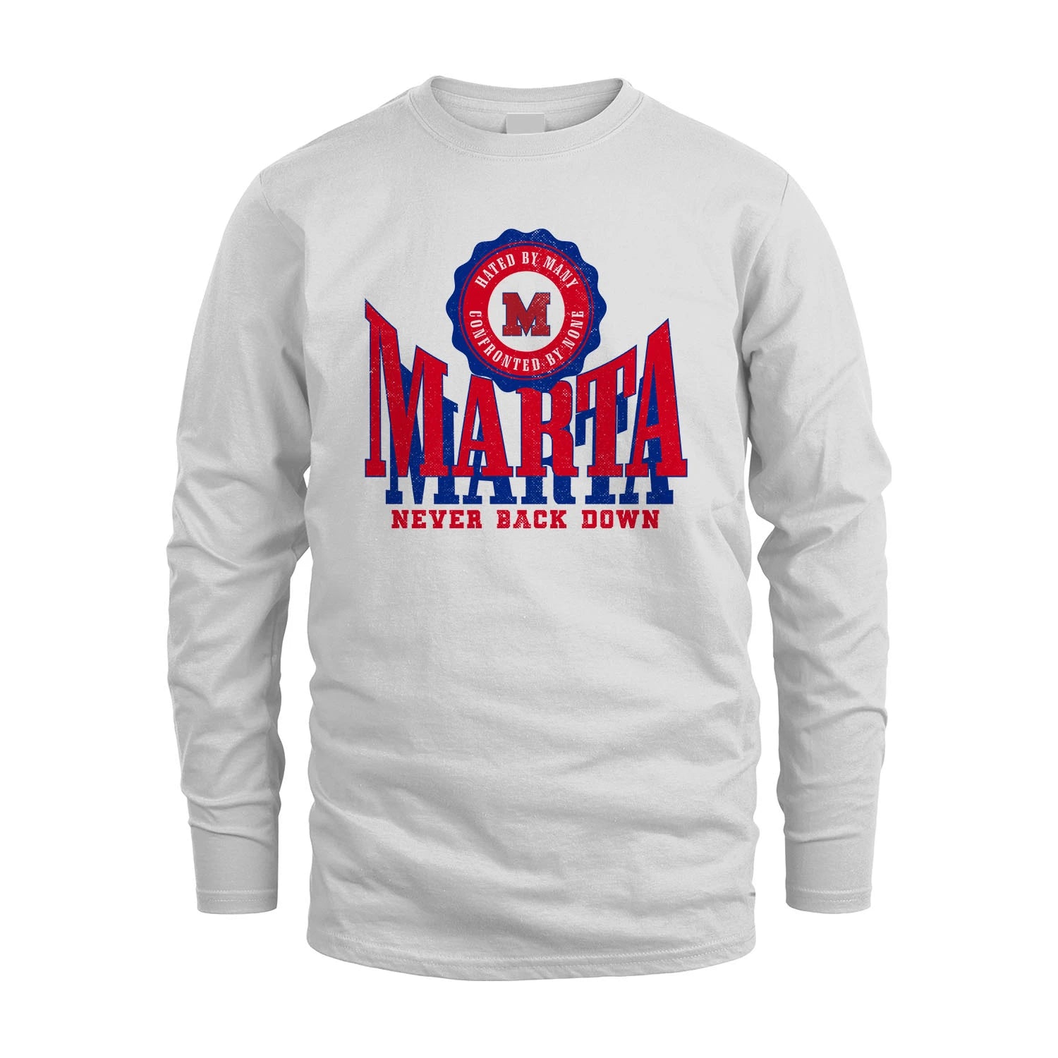 Your Name Never Back Down Shirt MARTA M1-33