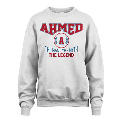 The Man The Myth The Legend Jet Style Shirt AHMED M1-9