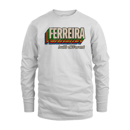 Your Name Built Different Retro Shirt FERREIRA M1-26