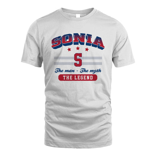 The Man The Myth The Legend With Your Name Shirt SONIA M1-35