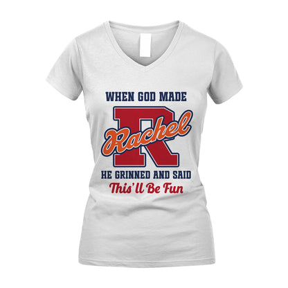 God Made Your Name Custom Shirt RACHEL M1-16