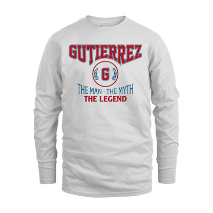 The Man The Myth The Legend Jet Style Shirt GUTIERREZ M1-9