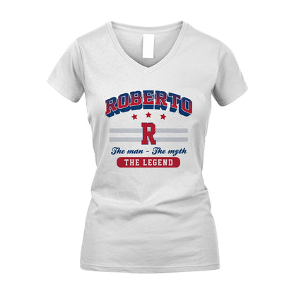 The Man The Myth The Legend With Your Name Shirt ROBERTO M1-35