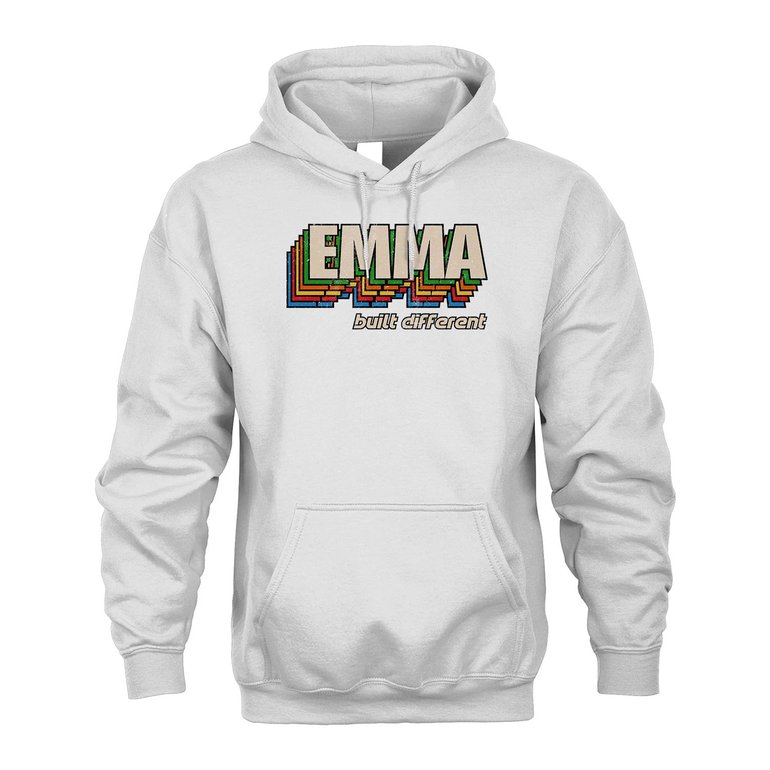 Your Name Built Different Retro Shirt EMMA M1-26
