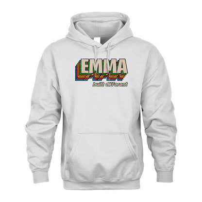 Your Name Built Different Retro Shirt EMMA M1-26