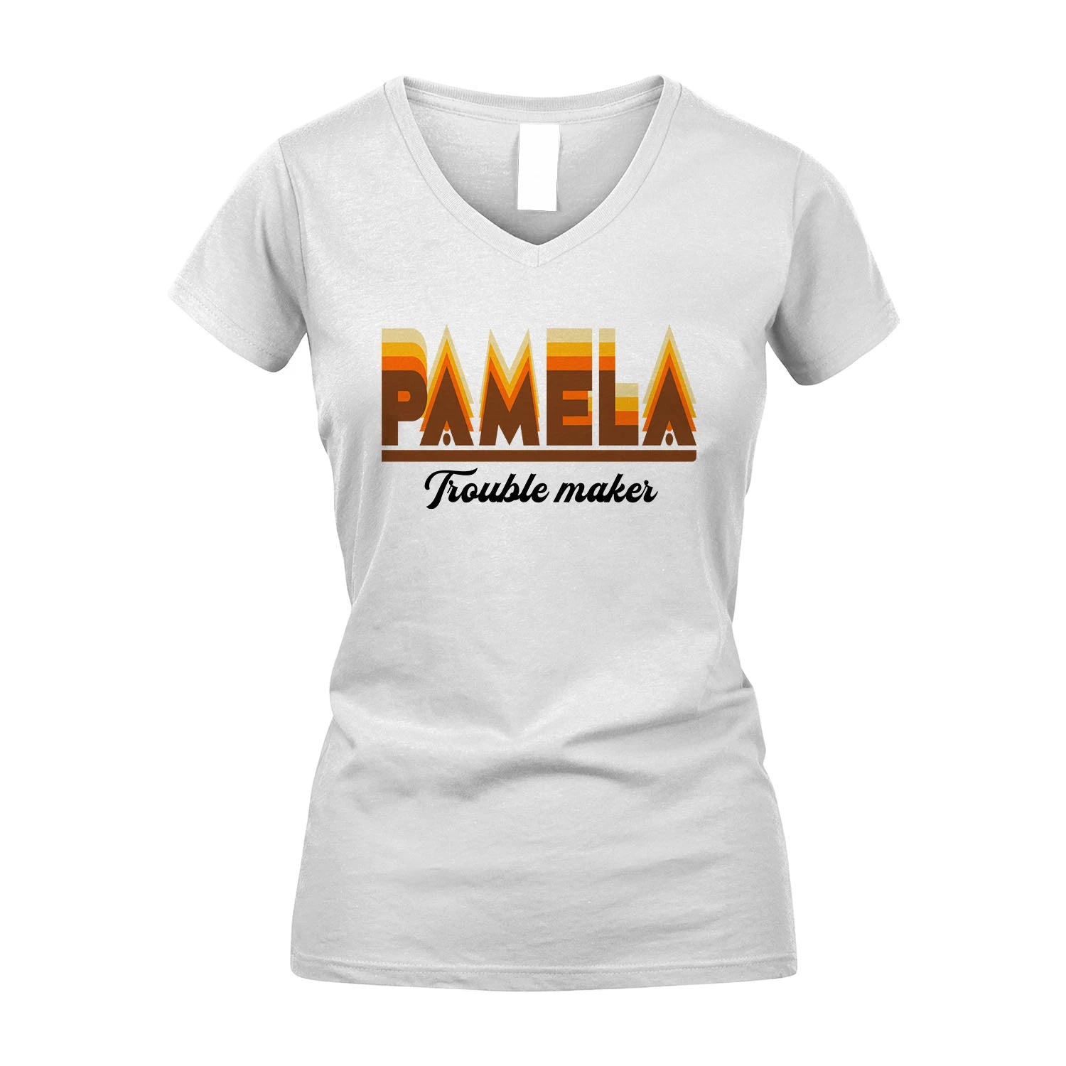 Your Name Trouble Maker Funny Shirt PAMELA M1-34