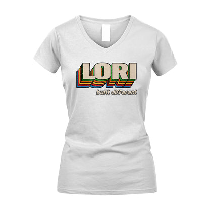Your Name Built Different Retro Shirt LORI M1-26