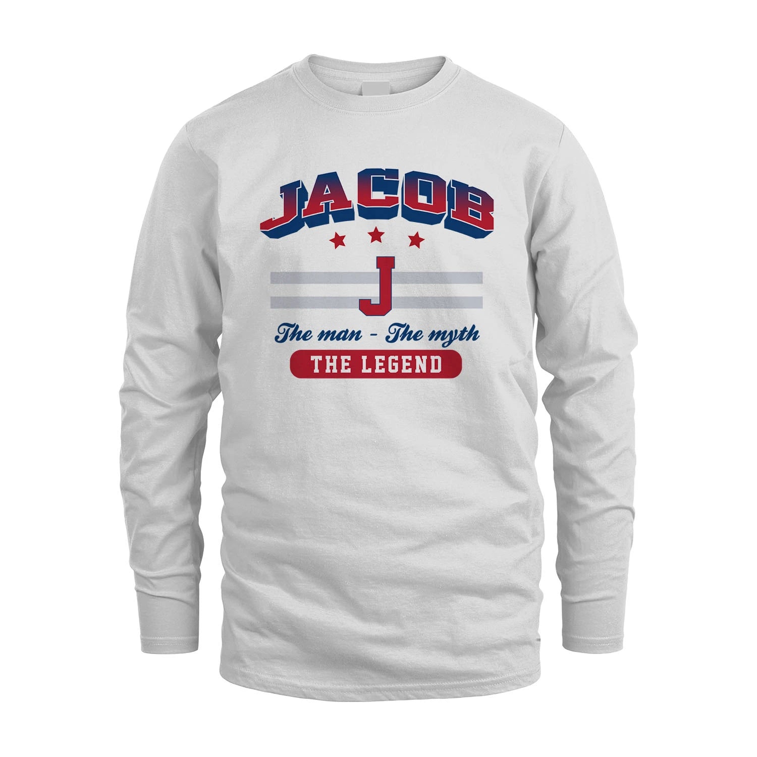 The Man The Myth The Legend With Your Name Shirt JACOB M1-35