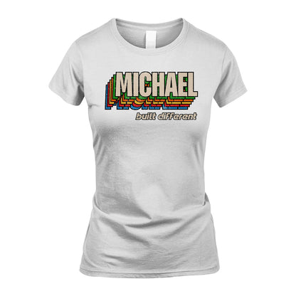 Your Name Built Different Retro Shirt MICHAEL M1-26