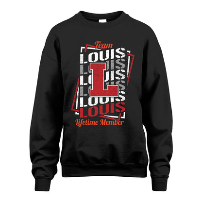 Team Your Name Lifetime Member Sporty Shirt LOUIS M1-25