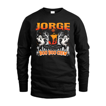Boo Boo Crew Halloween Custom Name Shirt JORGE M1-28