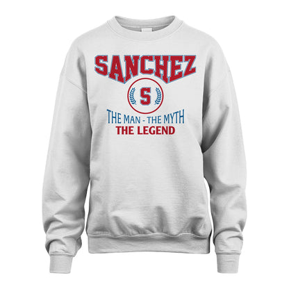 The Man The Myth The Legend Jet Style Shirt SANCHEZ M1-9